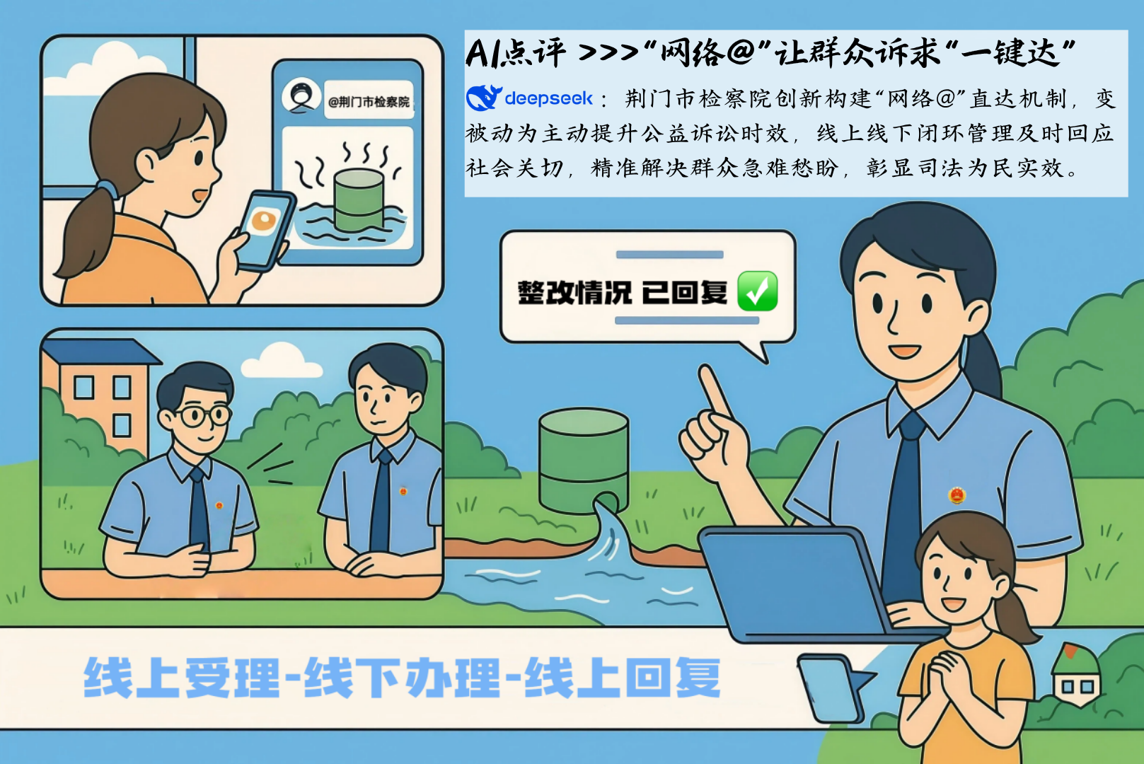 AI點評 deepseek的logo:“楓警娘子軍”以女性特有的細膩與堅韌,將警務工作轉化為溫情的守護,“柔”并非弱化治理效能,